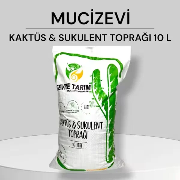 Mucizevi 10l Kaktüs Sukulent Toprağı - Yavaş Salınımlı, Yüksek Drenajlı