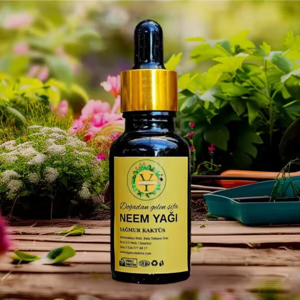Bitkiler İçin, %100 Organic Böcek İlacı Soğuk Sıkım Neem Yağı (Tesbih Ağacı Yağı) 20 Ml