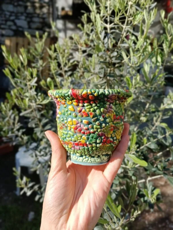 Sır Kaplı Estetik Özel Seramik Saksı